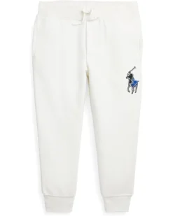 Polo Ralph Lauren Kids Plaid Big Pony Fleece Joggers Pants (Toddler/Little Kids)