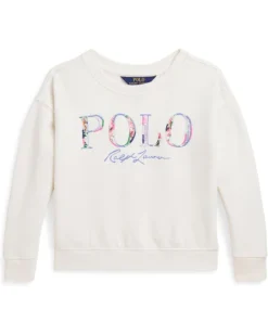 Polo Ralph Lauren Kids Logo Loopback Fleece Boxy Sweatshirt (Toddler/Little Kid) | Hoodies & Sweatshirts