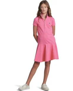 Polo Ralph Lauren Kids Short-Sleeve Polo Dress (Big Kids) | Dresses -Elegant Shoe Shop 617DrFtGYyL. AC SR736920