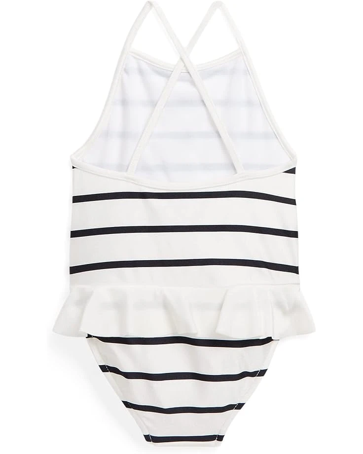 Polo Ralph Lauren Kids Striped Ruffled One-Piece Swimsuit (Infant) | Swimwear 2 Polo Ralph Lauren Kids Striped Ruffled One-Piece Swimsuit (Infant) | Swimwear - Image 2