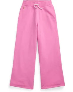 Polo Ralph Lauren Kids French Terry Wide-Leg Sweatpant (Big Kid) | Pants