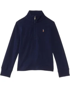 Polo Ralph Lauren Kids Cotton Interlock Quarter-Zip Pullover (Toddler/Little Kids) | Hoodies & Sweatshirts -Elegant Shoe Shop 61MDKOJFX L. AC SR736920