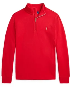 Polo Ralph Lauren Kids Cotton Interlock Quarter-Zip Pullover (Big Kid) | Sweaters 9 Polo Ralph Lauren Kids Cotton Interlock Quarter-Zip Pullover (Big Kid) | Sweaters -Elegant Shoe Shop 61MJSaUb5ZL. AC SR736920