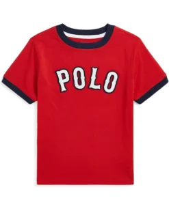 Polo Ralph Lauren Kids Baseball-Logo Cotton Jersey Tee (Toddler/Little Kid) | Shirts & Tops -Elegant Shoe Shop 61RzO R8O4L. AC SR736920