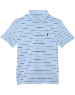 Polo Ralph Lauren Kids Striped Performance Jersey Polo Shirt (Toddler/Little Kid) | Shirts & Tops