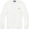 Polo Ralph Lauren Kids Waffle-Knit Cotton Long Sleeve Tee (Toddler/Little Kids) | Sweaters