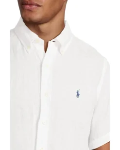 Polo Ralph Lauren Short Sleeve Classic Fit Linen Shirt | Shirts & Tops -Elegant Shoe Shop 61p9bdV9k5L. AC SR736920