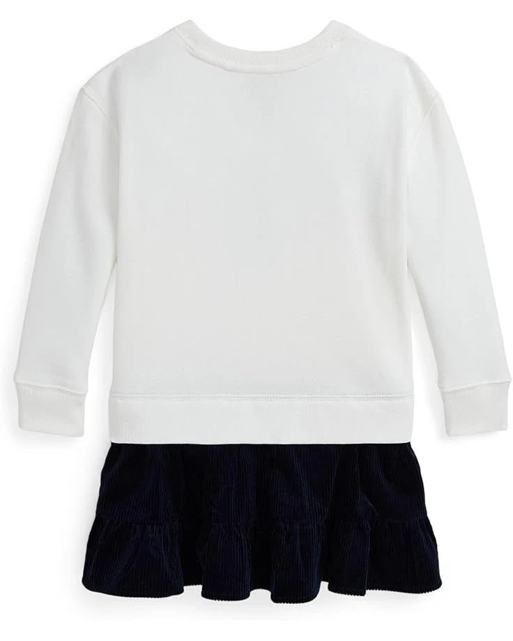 Polo Ralph Lauren Kids Big Pony Corduroy-Skirt Fleece Dress (Big Kid) | Dresses 2 Polo Ralph Lauren Kids Big Pony Corduroy-Skirt Fleece Dress (Big Kid) | Dresses - Image 2