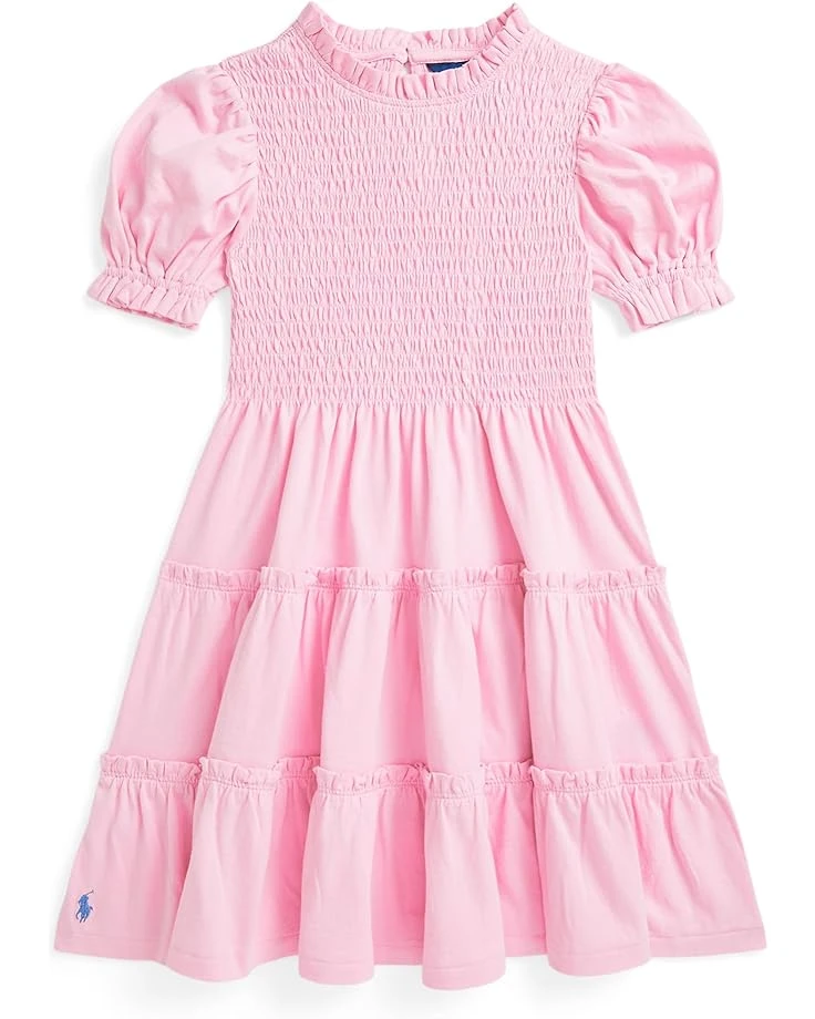 Polo Ralph Lauren Kids Smocked Cotton Jersey Dress (Toddler/Little Kid) | Dresses 1 Polo Ralph Lauren Kids Smocked Cotton Jersey Dress (Toddler/Little Kid) | Dresses