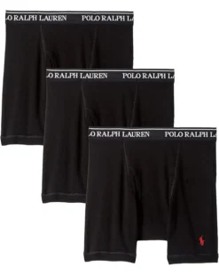 Polo Ralph Lauren Classic Fit w/ Wicking 3-Pack Boxer Briefs | Underwear