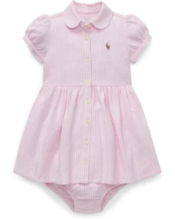 Polo Ralph Lauren Kids Striped Knit Oxford Dress (Infant) | Dresses