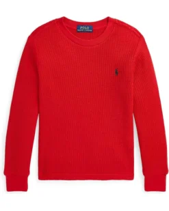 Polo Ralph Lauren Kids Waffle-Knit Cotton Long Sleeve Tee (Toddler/Little Kids) | Sweaters -Elegant Shoe Shop 716eXJy3stL. AC SR736920
