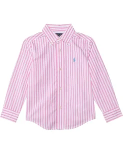 Polo Ralph Lauren Kids Plaid Cotton Poplin Shirt (Toddler/Little Kid) | Shirts & Tops