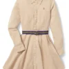 Polo Ralph Lauren Kids Belted Cotton Chino Shirtdress (Big Kids) | Dresses