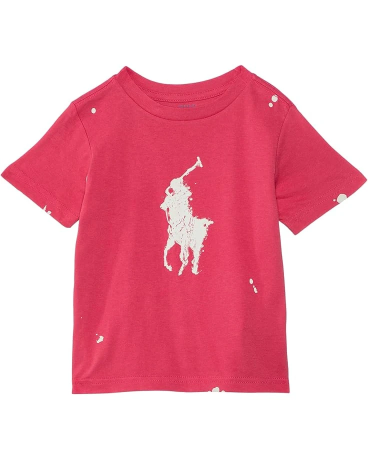 Polo Ralph Lauren Kids Big Pony Paint-Splatter-Print Cotton Tee (Big Kid) | Shirts & Tops 3 Polo Ralph Lauren Kids Big Pony Paint-Splatter-Print Cotton Tee (Big Kid) | Shirts & Tops - Image 3