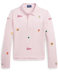 Polo Ralph Lauren Kids Collegiate-Icon Mesh Polo Shirt (Big Kids) | Shirts & Tops