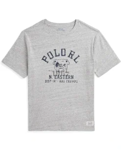 Polo Ralph Lauren Kids Cotton Jersey Graphic Tee (Big Kid) | Shirts & Tops