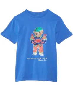Polo Ralph Lauren Kids Polo Bear Cotton Jersey Tee (Toddler/Little Kid) | Shirts & Tops
