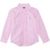 Polo Ralph Lauren Kids Plaid Cotton Poplin Shirt (Big Kid) | Shirts & Tops