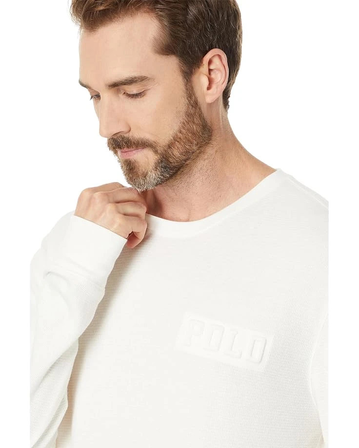 Polo Ralph Lauren Embossed Thermal Long Sleeve Crew Shirt | Sleepwear 3 Polo Ralph Lauren Embossed Thermal Long Sleeve Crew Shirt | Sleepwear - Image 3