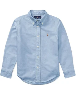 Polo Ralph Lauren Kids Cotton Oxford Sport Shirt (Little Kids) | Shirts & Tops