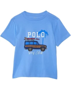 Polo Ralph Lauren Kids Car-Print Cotton Jersey Tee (Toddler/Little Kid) | Shirts & Tops