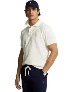 Polo Ralph Lauren Custom Slim Fit Big Pony Mesh Polo Shirt | Shirts & Tops -Elegant Shoe Shop 71iuZy2pmkL. AC SR736920