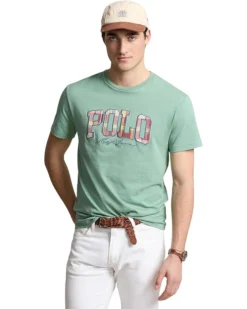 Polo Ralph Lauren Classic Fit Plaid-Logo Jersey T-Shirt | Shirts & Tops
