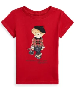 Polo Ralph Lauren Kids Polo Bear Cotton Jersey Tee (Infant) | Shirts & Tops