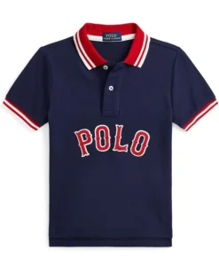 Polo Ralph Lauren Kids Baseball-Logo Cotton Mesh Polo Shirt (Toddler/Little Kid) | Shirts & Tops