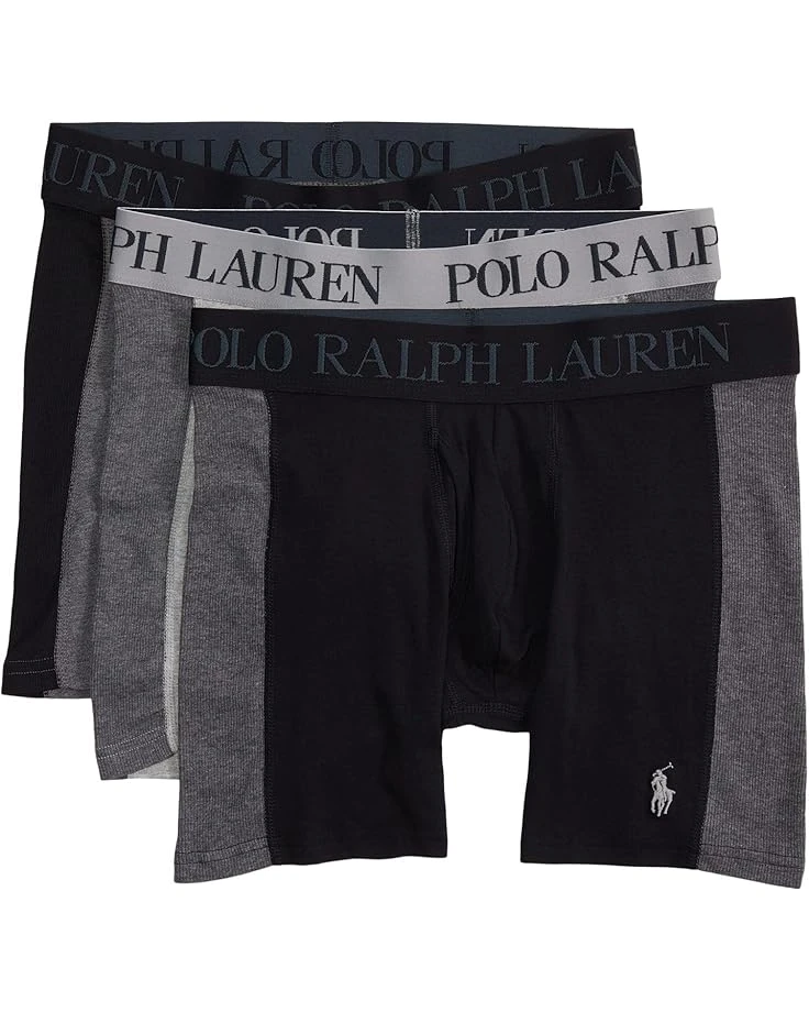 Polo Ralph Lauren 4-D Flex Max Flex Boxer Brief w/ Rib Side Panel 3 Pack | Underwear 1 Polo Ralph Lauren 4-D Flex Max Flex Boxer Brief w/ Rib Side Panel 3 Pack | Underwear