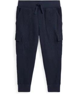 Polo Ralph Lauren Kids Waffle-Knit Cotton Cargo Jogger Pants (Toddler/Little Kid)