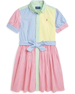 Polo Ralph Lauren Kids Striped Cotton Fun Shirtdresss (Big Kid) | Dresses