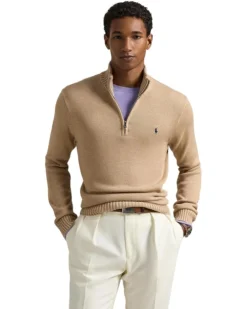 Polo Ralph Lauren Cotton 1/4 Zip Sweater | Sweaters -Elegant Shoe Shop 81CzBvC9M2L. AC SR736920