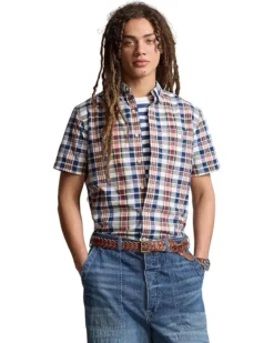 Polo Ralph Lauren Classic Fit Plaid Oxford Shirt | Shirts & Tops -Elegant Shoe Shop 81DnApyjjML. AC SR736920