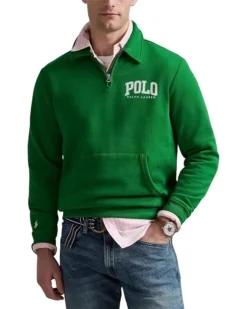 Polo Ralph Lauren Logo Fleece Collared Sweatshirt | Hoodies & Sweatshirts
