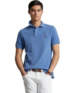 Polo Ralph Lauren Custom Slim Fit Big Pony Mesh Polo Shirt | Shirts & Tops -Elegant Shoe Shop 81NkgpO3ijL. AC SR736920