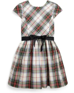 Polo Ralph Lauren Kids Plaid Fit-and-Flare Dress (Big Kids) | Dresses