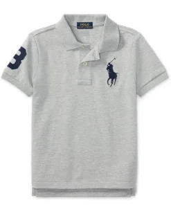 Polo Ralph Lauren Kids Big Pony Cotton Mesh Polo Shirt (Little Kids) | Shirts & Tops