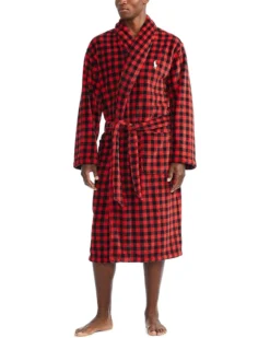 Polo Ralph Lauren Microfiber Plush Long Sleeve Shawl Collar Robe | Sleepwear -Elegant Shoe Shop 81TwaC YzrL. AC SR736920