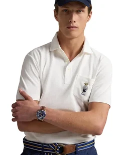 Polo Ralph Lauren Classic Fit Polo Bear Mesh Polo Shirt | Shirts & Tops -Elegant Shoe Shop 81afJLTwvWL. AC SR736920