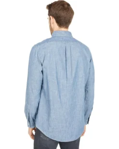 Polo Ralph Lauren Classic Fit Indigo Chambray Shirt | Coats & Outerwear -Elegant Shoe Shop 81dqIOZc2aL. AC SR736920