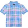 Polo Ralph Lauren Kids Plaid-Print Cotton Mesh Polo Shirt (Toddler/Little Kid) | Shirts & Tops