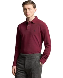 Polo Ralph Lauren Classic Fit Mesh Long-Sleeve Polo Shirt | Shirts & Tops -Elegant Shoe Shop 81g9Q865RrL. AC SR736920