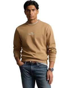 Polo Ralph Lauren Embroidered-Logo Double-Knit Sweatshirt | Hoodies & Sweatshirts