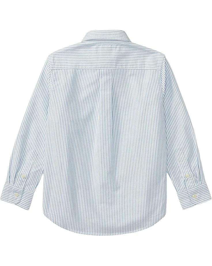 Polo Ralph Lauren Kids Striped Cotton Oxford Shirt (Little Kids) | Shirts & Tops 2 Polo Ralph Lauren Kids Striped Cotton Oxford Shirt (Little Kids) | Shirts & Tops - Image 2