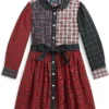 Polo Ralph Lauren Kids Plaid Cotton Fun Shirtdress (Toddler/Little Kids) | Dresses