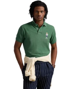 Polo Ralph Lauren Custom Slim Polo Bear Mesh Polo Shirt | Shirts & Tops