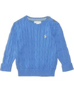 Polo Ralph Lauren Kids Cable-Knit Cotton Sweater (Infant) | Sweaters