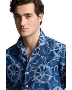 Polo Ralph Lauren Classic Fit Cotton-Linen Camp Shirt | Shirts & Tops -Elegant Shoe Shop 915UMitUh L. AC SR736920